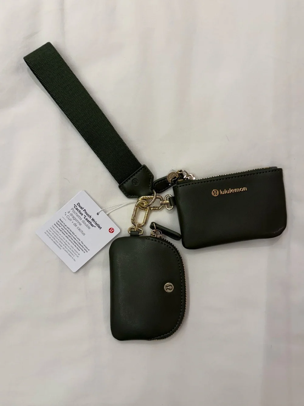 NWT Lululemon Dual Pouch Wristlet